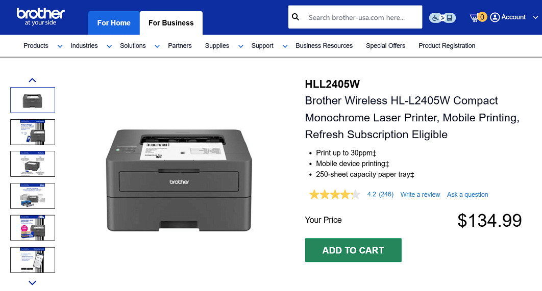 Brother HL-L2405W Laser Printer