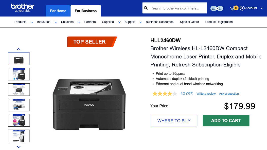 Brother HL-L2460DW Print Only Model