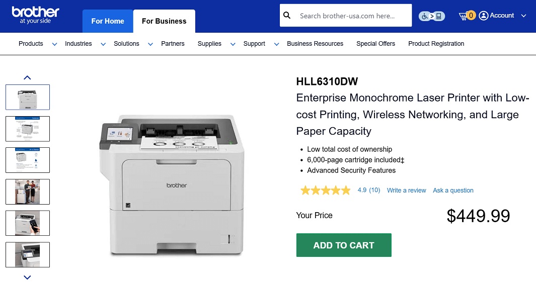 Brother HLL6310DW Printer