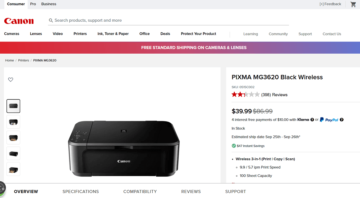 Canon PIXMA MG3620