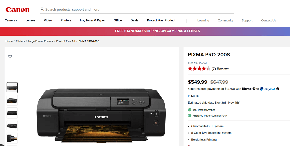 Canon PIXMA PRO-200S
