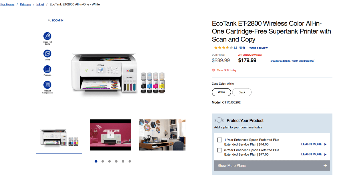 Epson EcoTank ET 2800 Wireless Printer