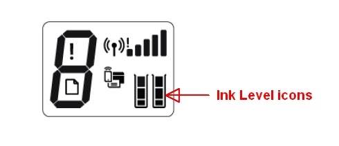 HP ink level icons