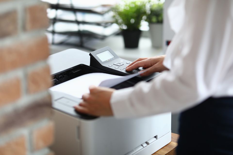 Laser Printer in an Office