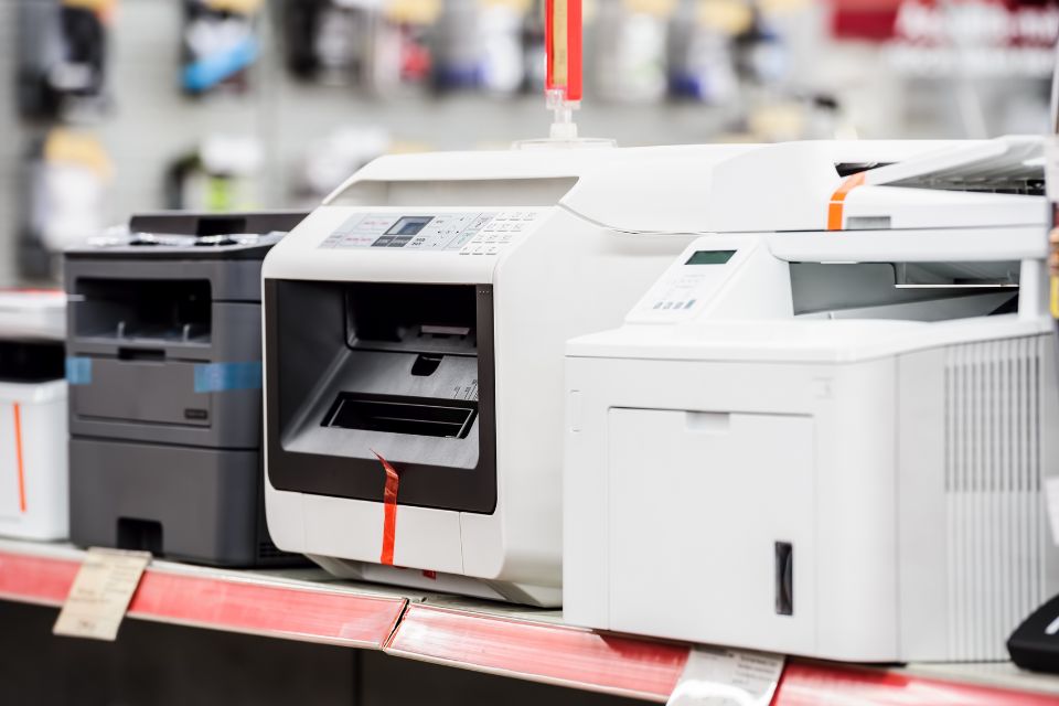Laser Printers in a Store