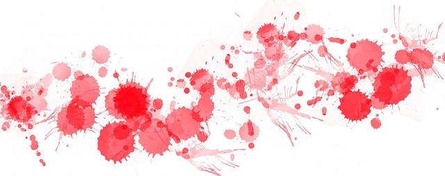 Red ink splatter image