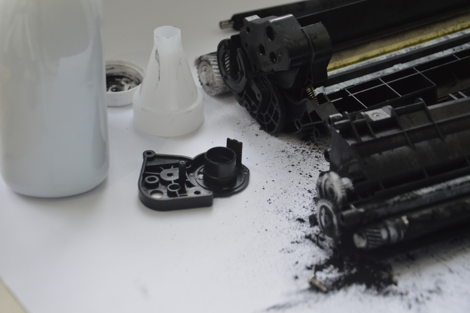 Ink Cartridge with Powder Spilled Out